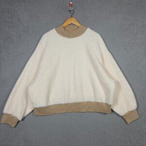 Fabletics Sweater Womens Size 1X Malia Polar Fleece Pullover Ultra Cozy Sherpa